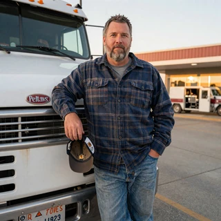 Profile photo of Travis from Davenport, IA · flatbed owner-operator